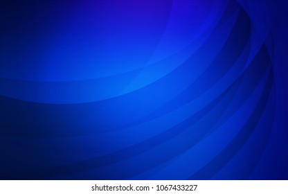 Dark BLUE vector background with lamp shapes. Shining crooked illustration in marble style. Pattern for your business design.