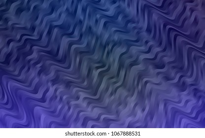 Dark BLUE vector background with lamp shapes. An elegant bright illustration with gradient. Brand-new design for your ads, poster, banner.