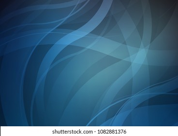Dark BLUE vector background with lamp shapes. A completely new color illustration in marble style. A completely new marble design for your business.