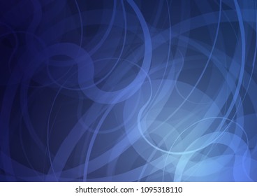 Dark BLUE vector background with lamp shapes. A completely new color illustration in marble style. Marble design for your web site.