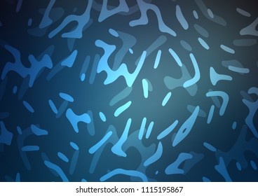 Dark BLUE vector background with lamp shapes. Colorful illustration in abstract marble style with gradient. A completely new marble design for your business.