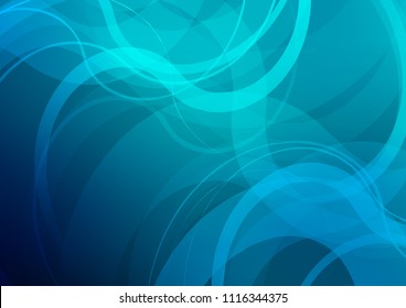 Dark BLUE vector background with lamp shapes. A vague circumflex abstract illustration with gradient. Textured wave pattern for backgrounds.
