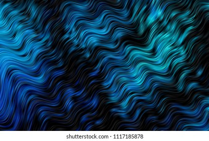 Dark BLUE vector background with lamp shapes. Shining crooked illustration in marble style. A completely new template for your business design.