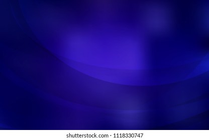 Dark BLUE vector background with lamp shapes. Blurred geometric sample with gradient bubbles.  Brand-new design for your ads, poster, banner.