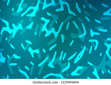 Dark BLUE vector background with lamp shapes. A sample with blurred bubble shapes. The elegant pattern for brand book.