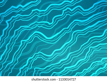 Dark BLUE vector background with lamp shapes. An elegant bright illustration with gradient. The best blurred design for your business.