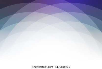 Dark BLUE vector background with lamp shapes. Glitter abstract illustration with wry lines. The elegant pattern for brand book.