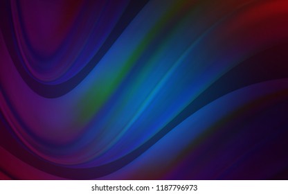 Dark BLUE vector background with lamp shapes. Shining crooked illustration in marble style. Marble style for your business design.