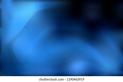 Dark BLUE vector background with lamp shapes. Colorful illustration in abstract marble style with gradient. A completely new template for your business design.