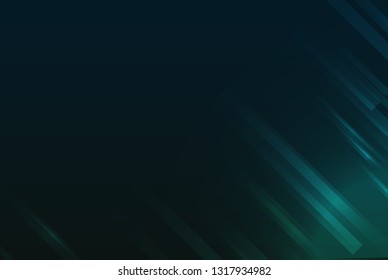 Dark BLUE vector background with lamp shapes. Modern gradient abstract illustration with bandy lines. A completely new template for your business design. - Vector