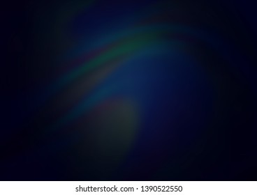 Dark BLUE vector background with lamp shapes. Colorful illustration in abstract marble style with gradient. Pattern for your business design.
