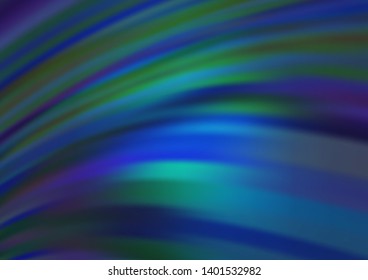 Dark BLUE vector background with lamp shapes. Creative geometric illustration in marble style with gradient. Brand new design for your ads, poster, banner.