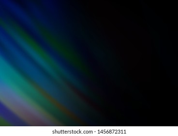 Dark BLUE vector background with lamp shapes. An elegant bright illustration with gradient. Textured wave pattern for backgrounds.