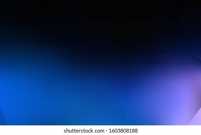 Dark BLUE vector background with lamp shapes. A completely new color illustration in marble style. A completely new memphis design for your business.