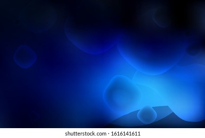Dark BLUE vector background with lamp shapes. Modern gradient abstract illustration with bandy lines. Pattern for your business design.