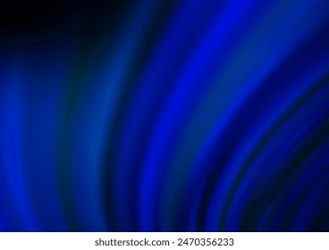 Dark BLUE vector background with lamp shapes. Colorful abstract illustration with gradient lines. Textured wave pattern for backgrounds.