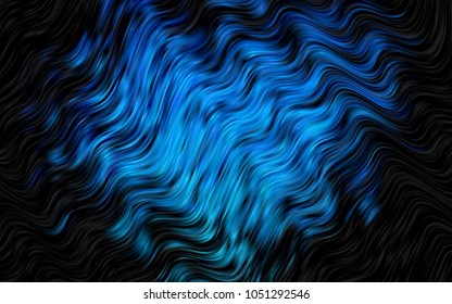 Dark BLUE vector background with lava shapes. Brand-new colored illustration in marble style with gradient. Textured wave pattern for backgrounds.