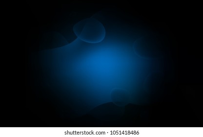 Dark BLUE vector background with lava shapes. An elegant bright illustration with gradient. Memphis style for your business design.