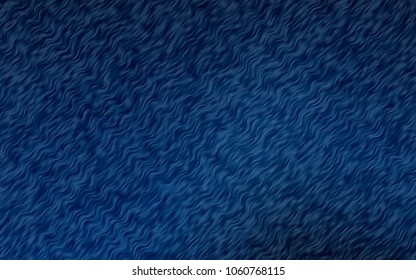 Dark BLUE vector background with lava shapes. A completely new color illustration in marble style. The elegant pattern for brand book.