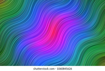 Dark BLUE vector background with lava shapes. Colorful illustration in abstract marble style with gradient. Pattern for your business design.