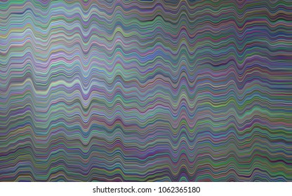 Dark BLUE vector background with lava shapes. Shining illustration, which consist of blurred lines, circles. Textured wave pattern for backgrounds.