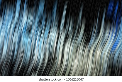 Dark BLUE vector background with lava shapes. Colorful abstract illustration with gradient lines. A new texture for your  ad, booklets, leaflets.