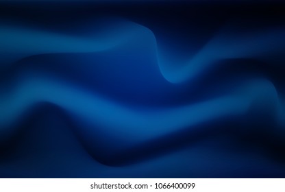 Dark BLUE vector background with lava shapes. Colorful abstract illustration with gradient lines. A completely new template for your business design.