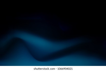 Dark BLUE vector background with lava shapes. A sample with blurred bubble shapes. Marble style for your business design.