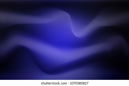 Dark BLUE vector background with lava shapes. Blurred geometric sample with gradient bubbles.  Brand-new design for your ads, poster, banner.