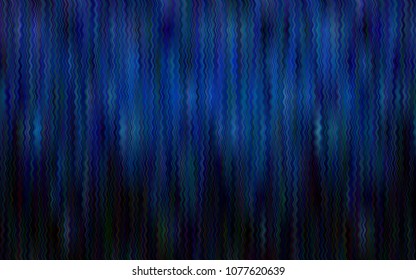 Dark BLUE vector background with lava shapes. Blurred geometric sample with gradient bubbles.  The template for cell phone backgrounds.