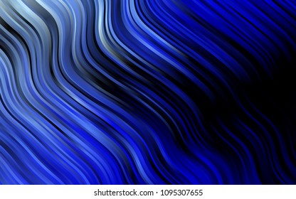 Dark BLUE vector background with lava shapes. Shining crooked illustration in marble style. A completely new marble design for your business.