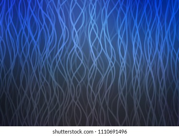 Dark BLUE vector background with lava shapes. Colorful illustration in abstract marble style with gradient. Marble style for your business design.