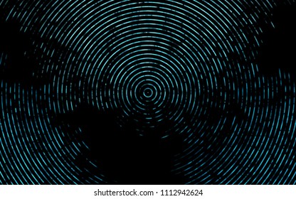 Dark BLUE vector background with lava shapes. Blurred geometric sample with gradient bubbles.  A new texture for your  ad, booklets, leaflets.