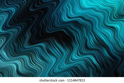 Dark BLUE vector background with lava shapes. Geometric illustration in marble style with gradient.  The template for cell phone backgrounds.