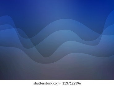 Dark BLUE vector background with lava shapes. A completely new color illustration in marble style. Textured wave pattern for backgrounds.