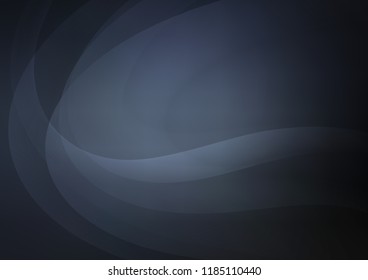 Dark BLUE vector background with lava shapes. A sample with blurred bubble shapes. Marble design for your web site.