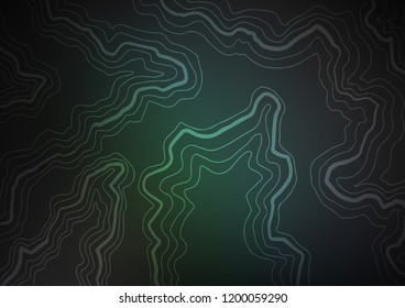 Dark BLUE vector background with lava shapes. Blurred geometric sample with gradient bubbles.  The template for cell phone backgrounds.