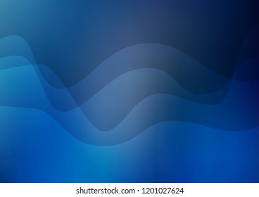 Dark BLUE vector background with lava shapes. Brand new colored illustration in marble style with gradient. Marble design for your web site.