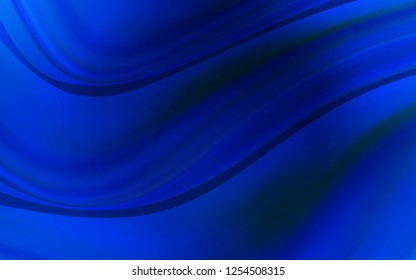 Dark BLUE vector background with lava shapes. Colorful illustration in abstract marble style with gradient. The best blurred design for your business.