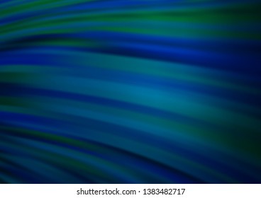 Dark BLUE vector background with lava shapes. Shining crooked illustration in marble style. The elegant pattern for brand book.