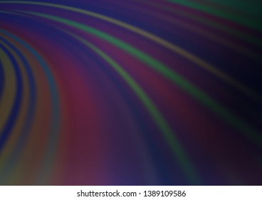 Dark BLUE vector background with lava shapes. Geometric illustration in marble style with gradient.  New composition for your brand book.
