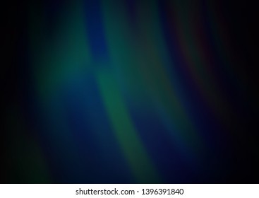 Dark BLUE vector background with lava shapes. Creative illustration in halftone marble style with gradient. The template for cell phone backgrounds.