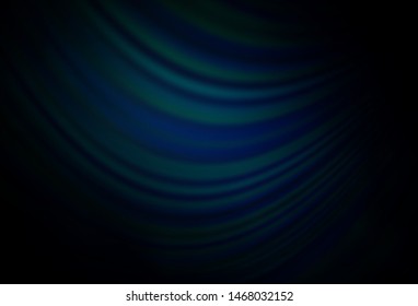 Dark BLUE vector background with lava shapes. Blurred geometric sample with gradient bubbles.  A new texture for your  ad, booklets, leaflets.