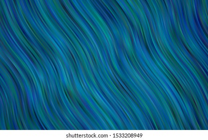 Dark BLUE vector background with lava shapes. Creative illustration in halftone marble style with gradient. Marble style for your business design.