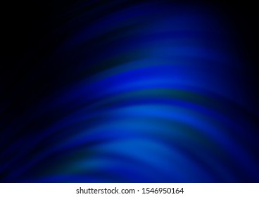 Dark BLUE vector background with lava shapes. Blurred geometric sample with gradient bubbles.  The elegant pattern for brand book.