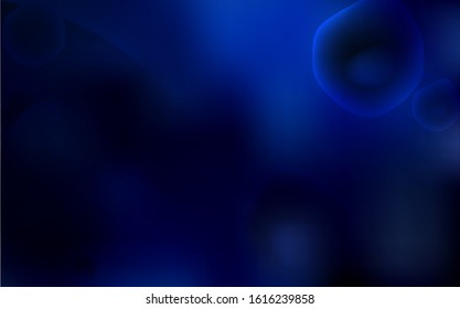 Dark BLUE vector background with lava shapes. Shining crooked illustration in memphis style. Pattern for your business design.