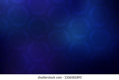Dark BLUE vector background with lines. A completely new colorful illustration in simple style. Brand new design for your ads, poster, banner.