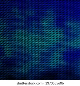 Dark BLUE vector background with lines. Geometric abstract illustration with blurred lines. Pattern for ads, commercials.