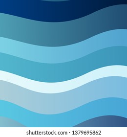 Dark BLUE vector background with lines. Abstract gradient illustration with wry lines. Pattern for websites, landing pages.