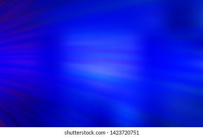 Dark BLUE vector background with lines. A shining illustration, which consists of curved lines. The best colorful design for your business.